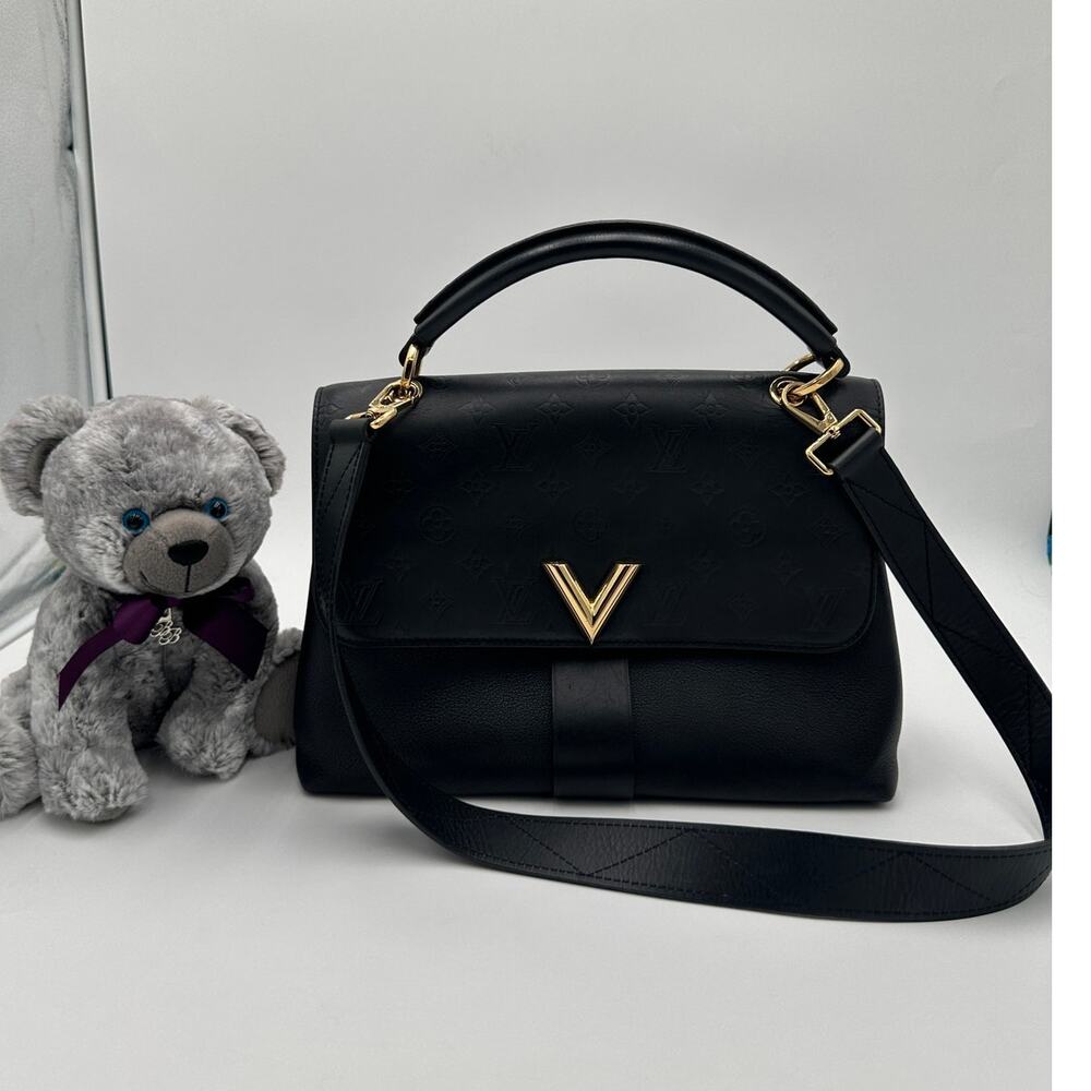 Louis Vuitton  Calfskin Monogram Very One Handle Black